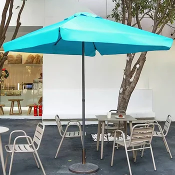 2 kvadratinių metrų Lauko Terasoje skėtį nuo saulės 8 Kaulai plieno rėmas sulankstomas sodo skėtis skėtis 6 spalvos kavos parduotuvė ( be pagrindo )