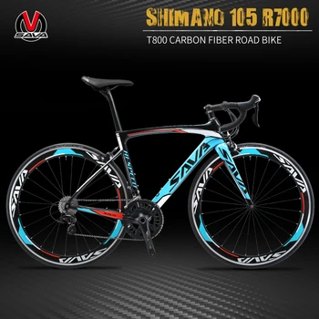 SAVA Warwind 3.0 anglies pluošto kelių dviratį T800 rėmo dviračių lenktynių dviratį 700C su SHIMAN0 105 R7000 22 greitis