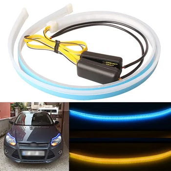 Aukštos Kokybės 2vnt 12V LED Juostelės Indikatorius Posūkio Signalo Lemputė (Modifikuoto Automobilio 10W Drl Mirksi Dieniniai Žibintai