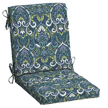 Arden Pasirinkimai Lauko Valgomojo Kėdė Pagalvėlė 20 x 20, Safyras Aurora Mėlyna Damask