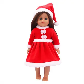 Kawaii Daiktų Mados Lėlės Drabužiai 43cm Vaikams, Žaislai, 18 Colių Kalėdų Suknelės Americal Mergina Lėlės 