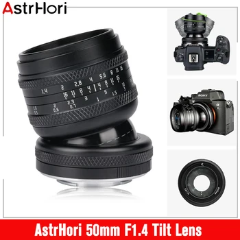 AstrHori 50mm F1.4 Tilt Objektyvą didelę Diafragmą viso Kadro Instrukcija 2-in-1 Objektyvas Sony E Nikon Z Fuji X 