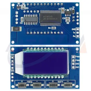 Signalo Generatoriaus PWM Impulso Dažnį, darbo Ciklas Reguliuojamas Modulio LCD Ekranas 3.3 V-30 V 1 hz-150Khz PWM Valdybos Modulis H25