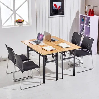 Individualų stačiakampio formos sudedamas stalas, minimalistinio mokymo stalo, konferencijų, stalas, biuro stalas, namuose, kompiuterio stalas, valgomojo stalas