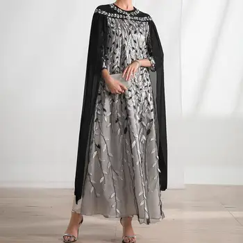 Siuvinėjimo Deimantų Ramadanas Marokas Šalis Suknelė Moterims Musulmonų Žaliojo Abaja Apsiaustu, Turkija Dubajus Kaftan Vakare Mantija Eid Vestidos Suknelė