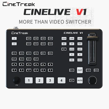 CINELIVE V1 Video Switcher 4-CH Multi Format Live Transliacijos Vaizdo Maišytuvas Mutis-vaizdo Stebėjimo VS KMT MINI PRO Roland V-1HD