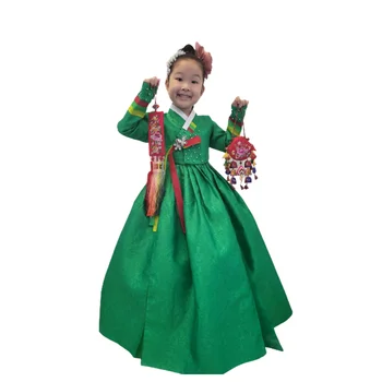 Mergaičių Hanbok, Importuojami Iš Pietų Korėjos Individualų Vaikų korėjos Kostiumas Mergaičių Etapo Rezultatus Suknelė