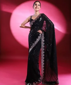 Sari Marškinėliai Naujas Sari Vestuvių Suknelė, Indijos, Pakistano Dizaineris