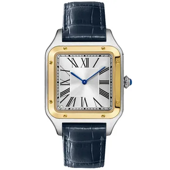 Prabangos Prekės Originalios Qualit Japonija Judėjimo Mėgėjams Kvarco Žiūrėti Reloj Mujer Moterų Mados Aikštė Oda Vyrų Laikrodis