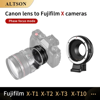ALTSON EF-FX Fotoaparato Objektyvo Adapterio Žiedas AF Automatinis Fokusavimas Canon EOS EF, EF-S Objektyvas Su FUJIFILM X Mount Fotoaparatas X T1 XT3 XT4 X Pro
