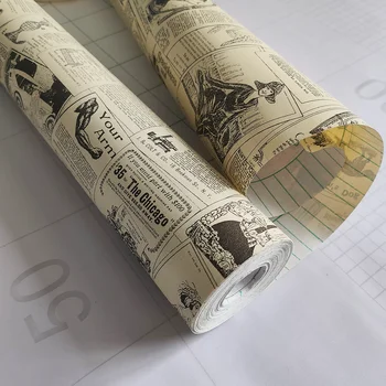 10M PVC Laikraštis Susisiekti Popieriaus Derliaus Lipni Vandeniui Nuimamas Roll Tapetai Baldai, Lentynos, Stalčių Įdėklas Namuose