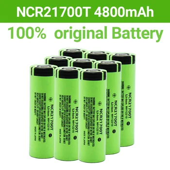 100% /Pradinis 21700 NCR21700T Ličio Įkraunama Baterija 4800mAh), 3,7 V 40A Didelio biudžeto įvykdymo patvirtinimo Baterija Didelės drenažo Li-ion Baterija