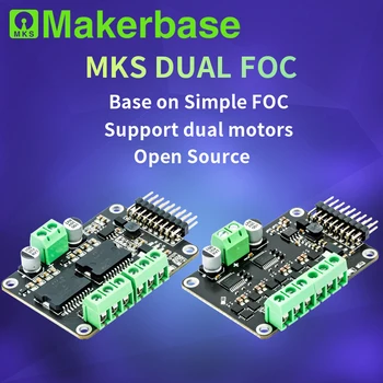 Makerbase SimpleFOC Dual Brushless Micro FOC 3.1 Servo su Srovės Kilpos BLDC Variklis Suderinamas su ESP32