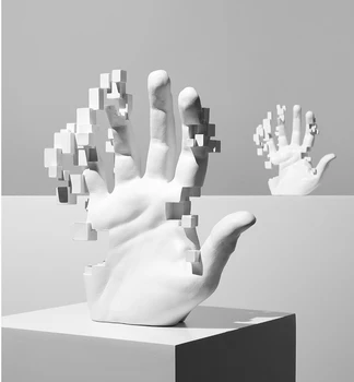 Balta Meno Vertus Statula Meno Įstaiga Statula Abstrakčių Skulptūrų Modernus Paprastumas Namo Gyvenamasis Kambarys Spinta, Kambario Dekoracijas