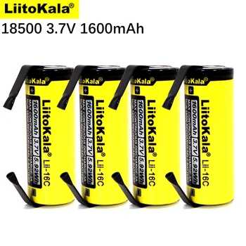 1-40PCS LiitoKala Lii-16C 18500 1600mAh), 3,7 V Įkrovimo Baterija (akumuliatorius Recarregavel Ličio jonų Baterija, Žibintuvėlis+PASIDARYK pats Nikelio