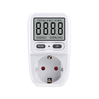 Skaitmeninis LCD Galios Matuoklis Wattmeter Energijos Skaitiklis Lizdas Elektros Testeris Kwh Matavimo Lizdo Galios Analizatorius AC 230V ES