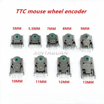 10vnt Labai Tikslūs TTC Pelės ratukas Encoder 5-13MM 5 mln. tinklelis gyvenimą Žalia Core Dekoderis visų rūšių prekės pelė encoder