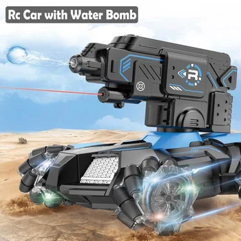 Tik rc2.4G radijo bangomis valdomų automobilių Vandens bakas žaislas 4WD stebimi vandens bomba karo kontrolės modelio Baką Rc berniukas Vaikų žaislas berniukas