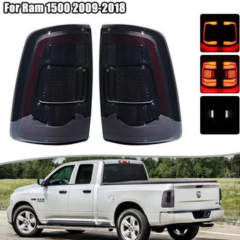 Automobilių Reikmenys 2009-2018 Dodge RAM 1500 2500 3500 LED Galiniai Žibintai Asamblėjos Rūkyti Pora Plug And Play 12V DRL Signalas