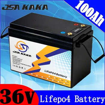 ebike baterija 36v 100ah 80ah 50ah Lifepo4 baterija 1000W 500W Ličio Elektrinis Dviratis Dviratis Motociklas, Motoroleris