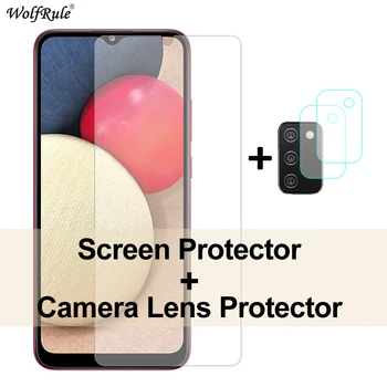 2vnt Screen Protector For Samsung Galaxy A02S Stiklo M02S A41 A31 A71 A21S Grūdintas Stiklas Apsauginis Objektyvą Filmas 