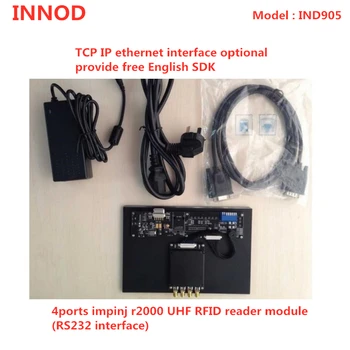 4ports indy Impinj R2000 uhf rfid skaitytuvo su vystymo lenta RS232 TCP/IP sporto takto sistema