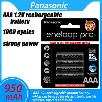 8-64PCSPanasonic Originalus Eneloop Pro AAA baterija 950mAh, Žibintuvėlis Toy Kamera įkrauta iš anksto, didelės talpos Įkraunamas Akumuliatorius