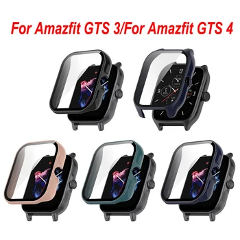 Grūdintas Stiklas Atveju Amazfit GTS 3 Smart Žiūrėti Screen Protector Cover Bamperis Atveju Amazfit GTS 4 4Mini Apsaugos Atveju