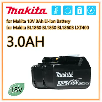 Makita Originalus 18V 3.0 AH 5.0 AH 6.0 AH Įkraunamas Elektros Įrankiais, Baterija su LED Li-ion Pakeitimo LXT BL1860B BL1860 BL1850
