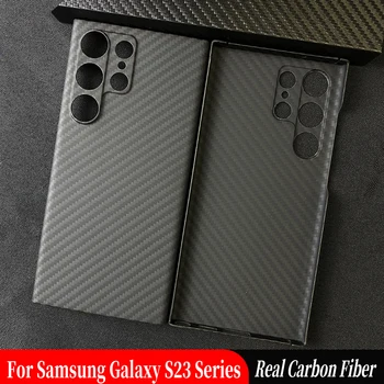 ACC-Anglies Samsung Galaxy S23 Anglies pluošto telefono dėklas Ultra-plonas Aramido pluošto telefono dėklas Galaxy S23 ultra verslo