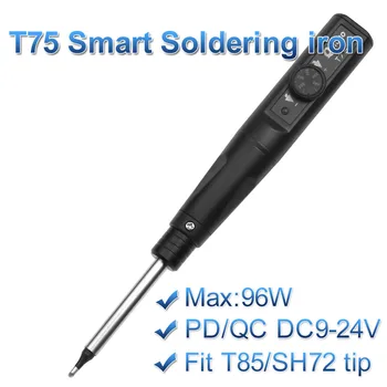 T75 96W Remonto Įrankis, Suvirinimo, Litavimo Perdarymas Stotis Šilumos Pieštuku Smart Nešiojamų Litavimo Geležies Patarimai
