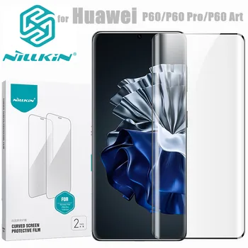 NILLKIN 2 VNT Screen Protector For Huawei P60 Pro Meno Atsparus smūgiams Stiklo Plėvelė (Ne Grūdintas Stiklas)